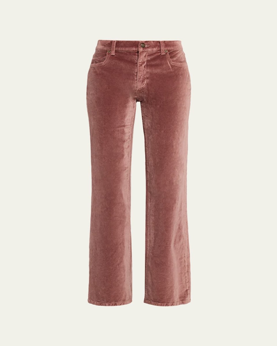 Ruby Straight-Leg Stretch Cotton Pants